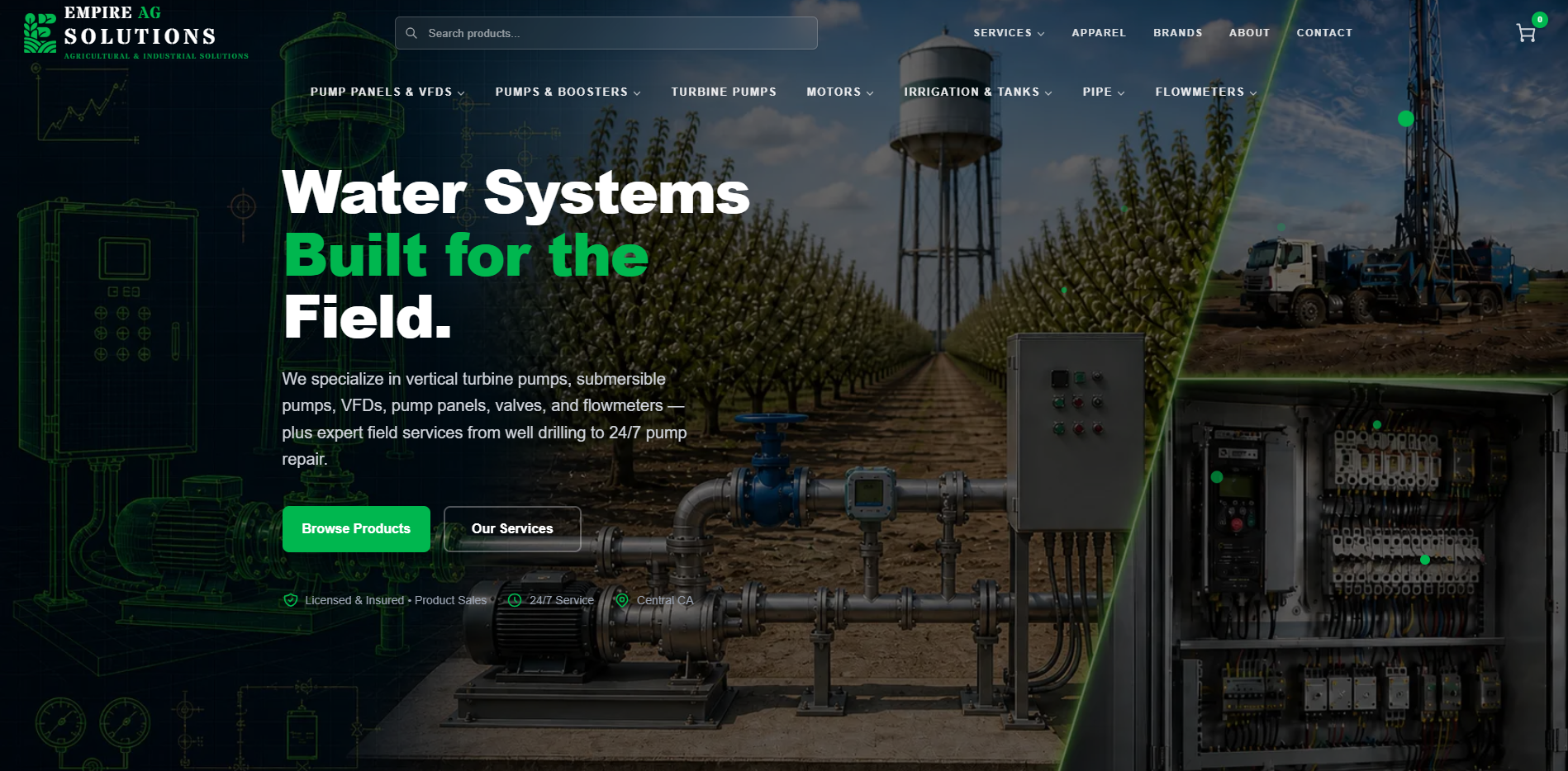 Empire AG Solutions homepage hero